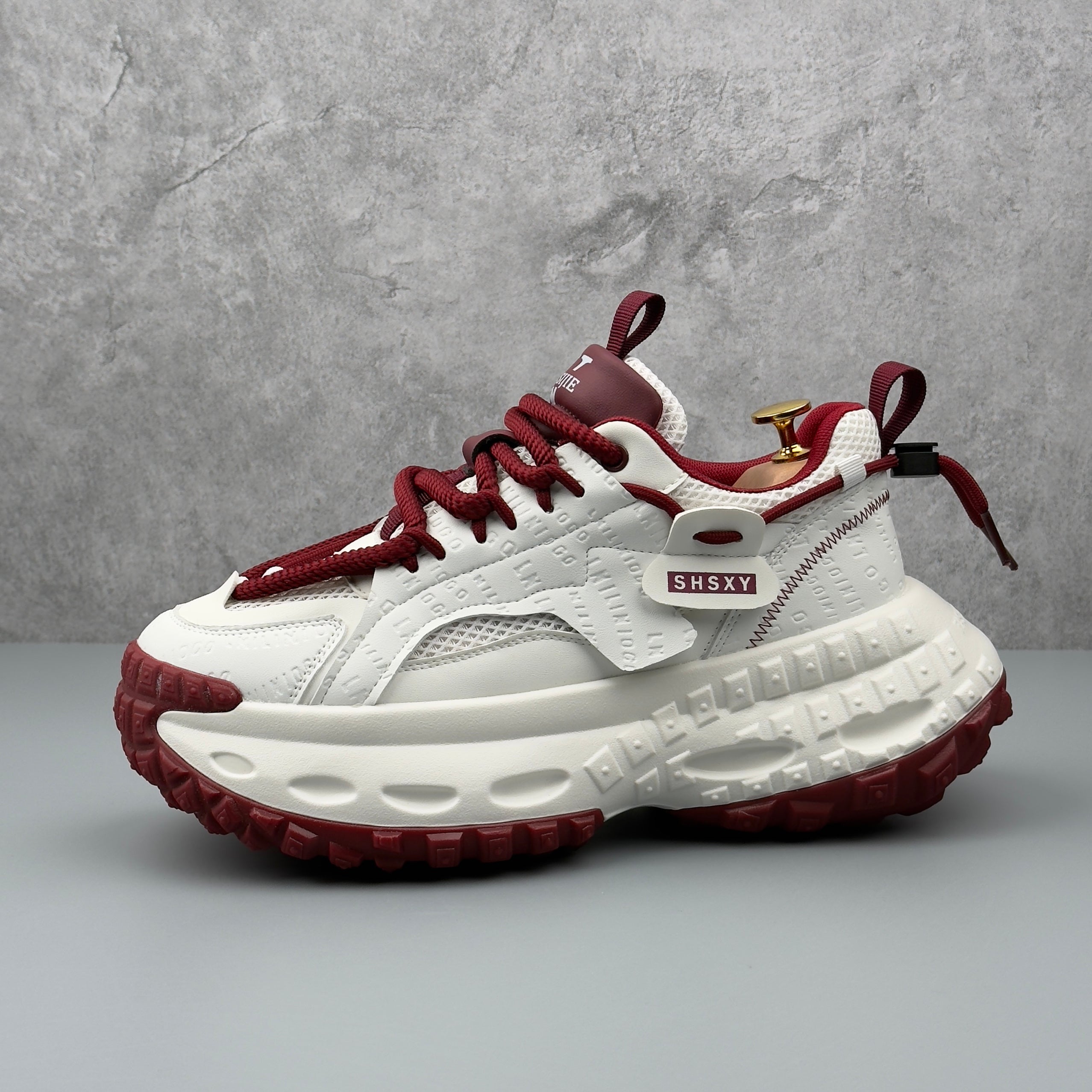 Hybriss SportWeave White Red– Sporty Dad Shoes