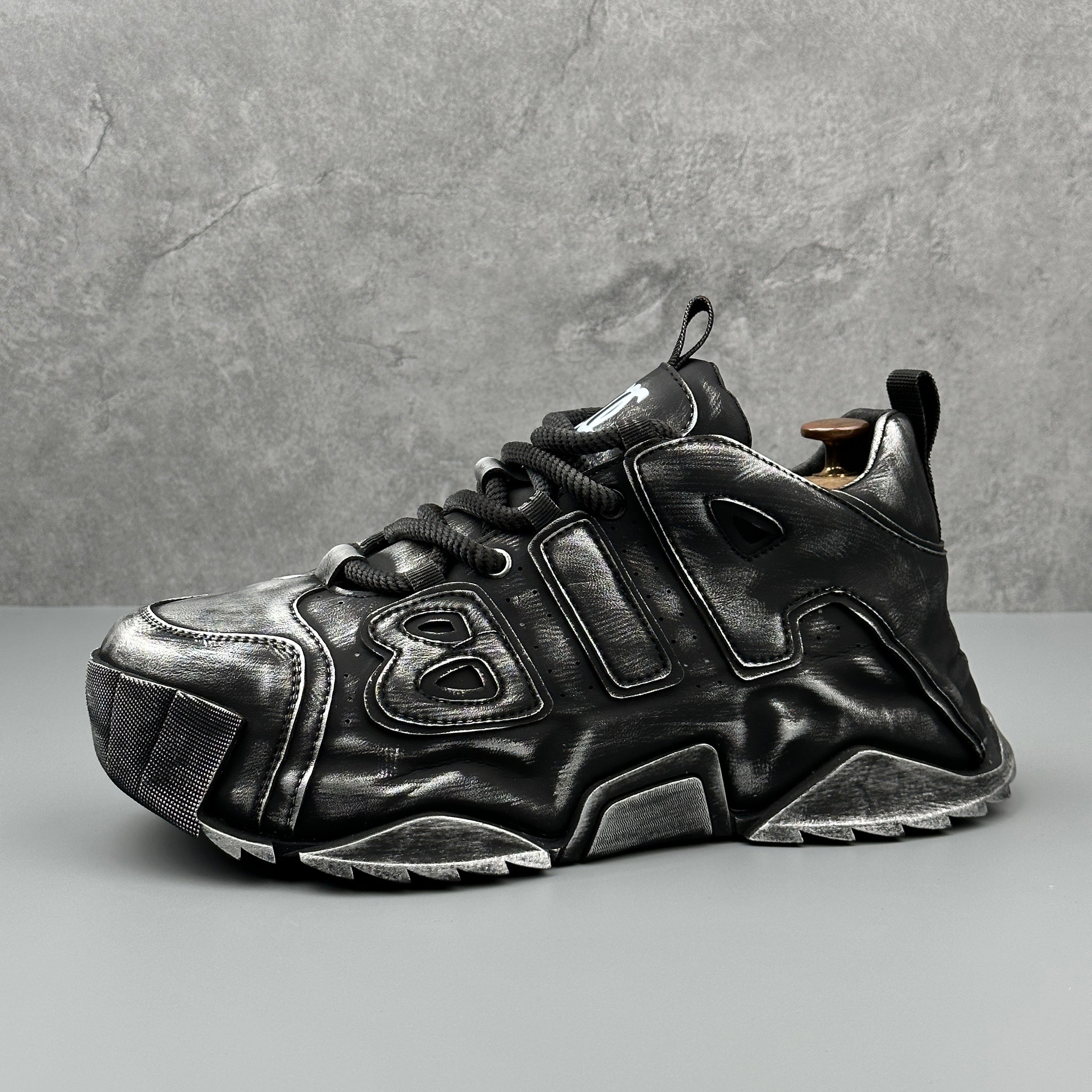 Hybriss SpliceEnergy Black silver– Dad Shoes