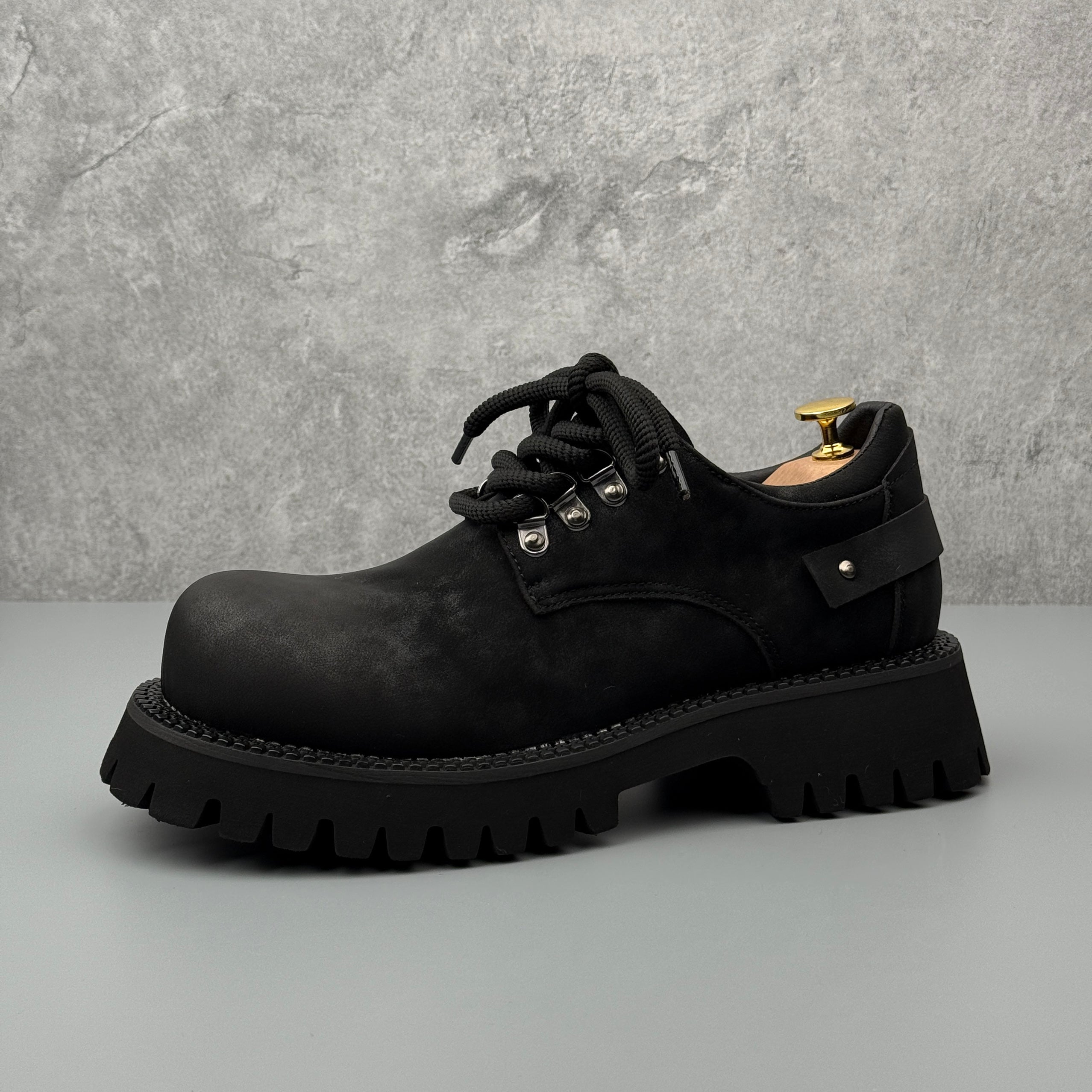 Hybriss Flux Black– Color Blocking Cargo Shoes