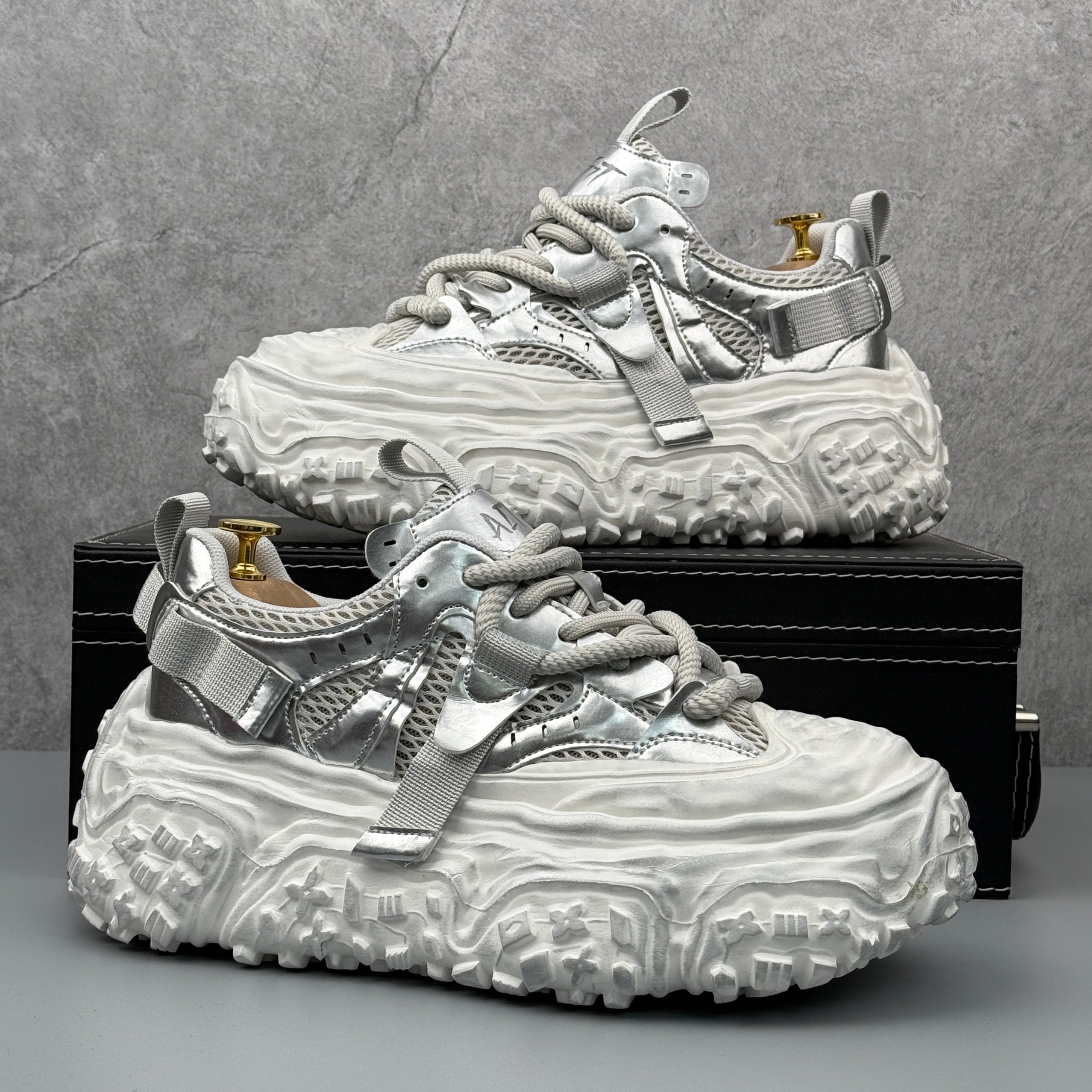 Hybriss DailyPlain Gray– Retro Dad Shoes