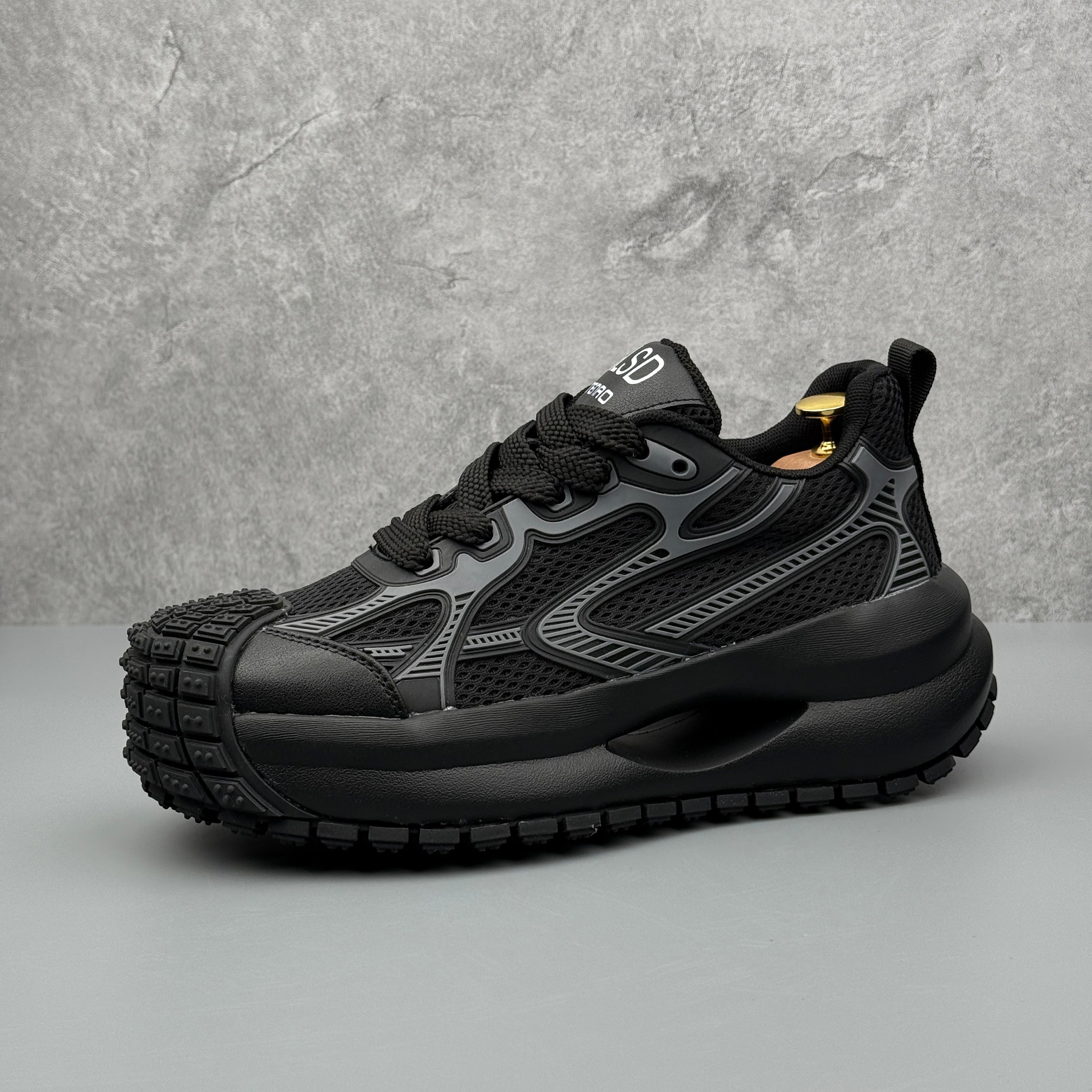 Hybriss SportPlain Black Gray– Sporty Dad Shoes