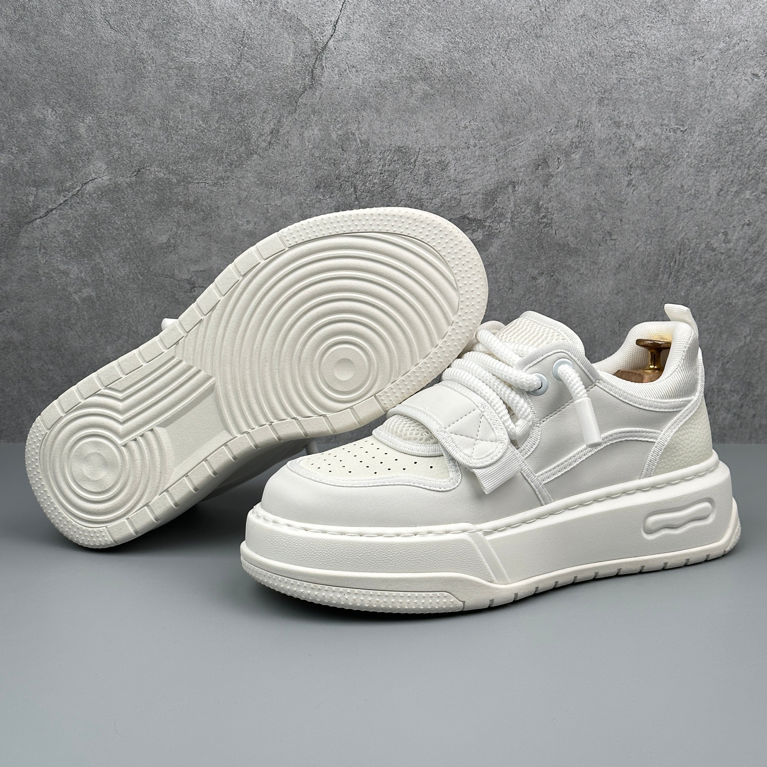 Hybriss KoreaLine – Mikrofaserleder White Shoes