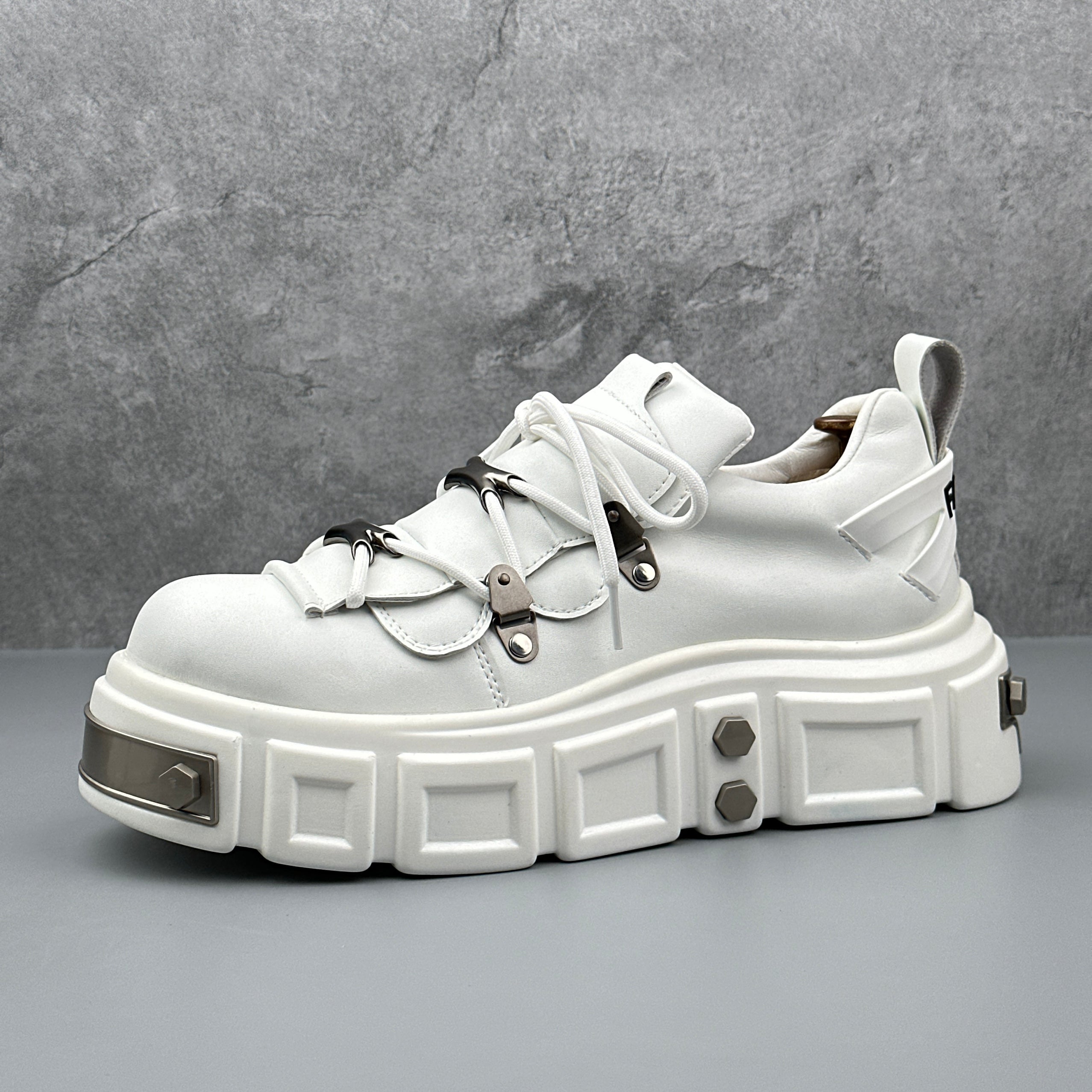 Hybriss Vnnsijie Rebellion White– Punk Casual Shoes