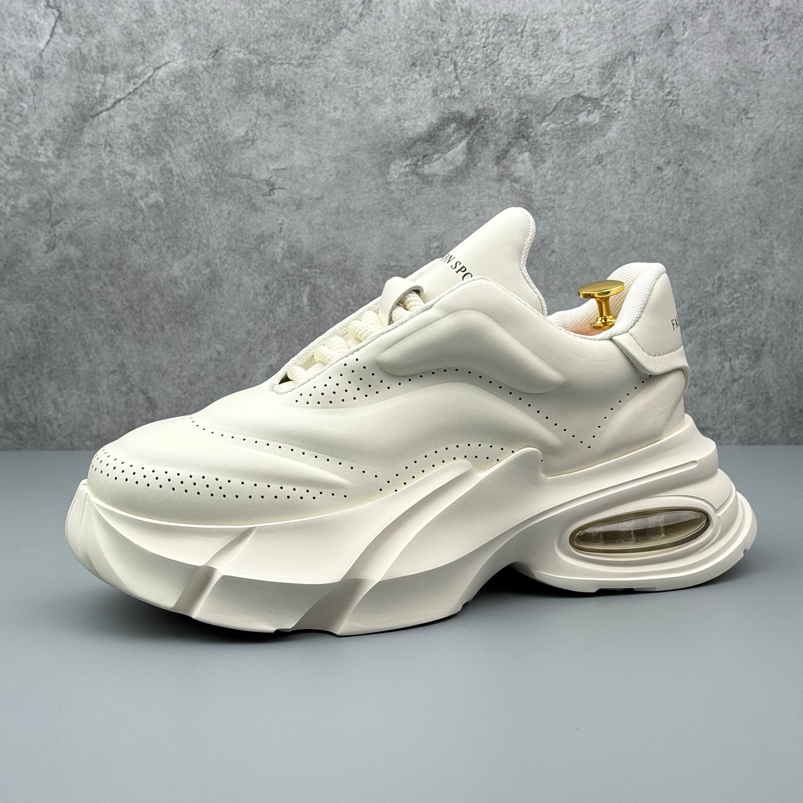 Hybriss MetroMicro Off-White– Microfiber Sporty Casual Shoes