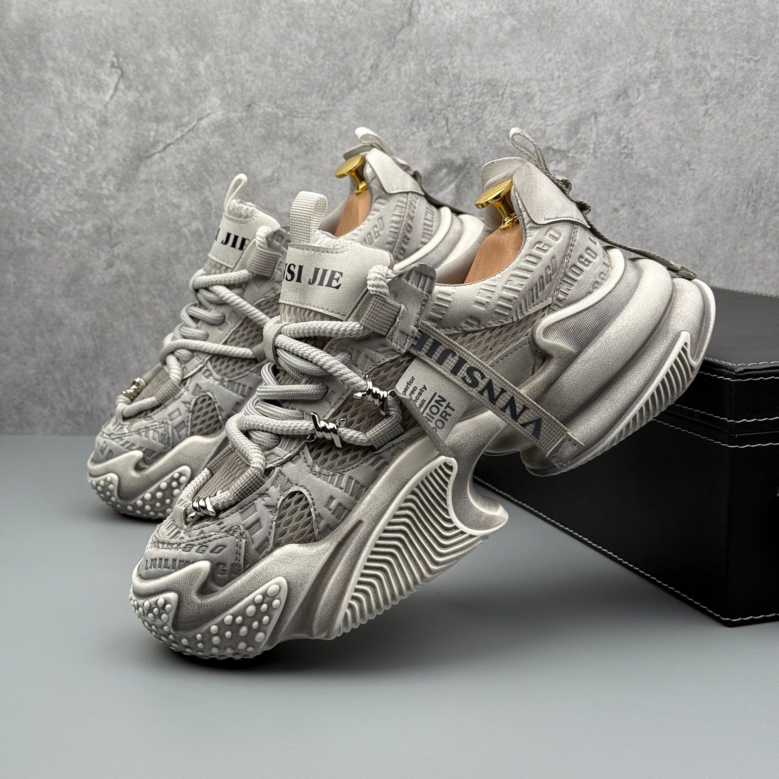 Hybriss WeaveRise Gray– Youth Dad Shoes