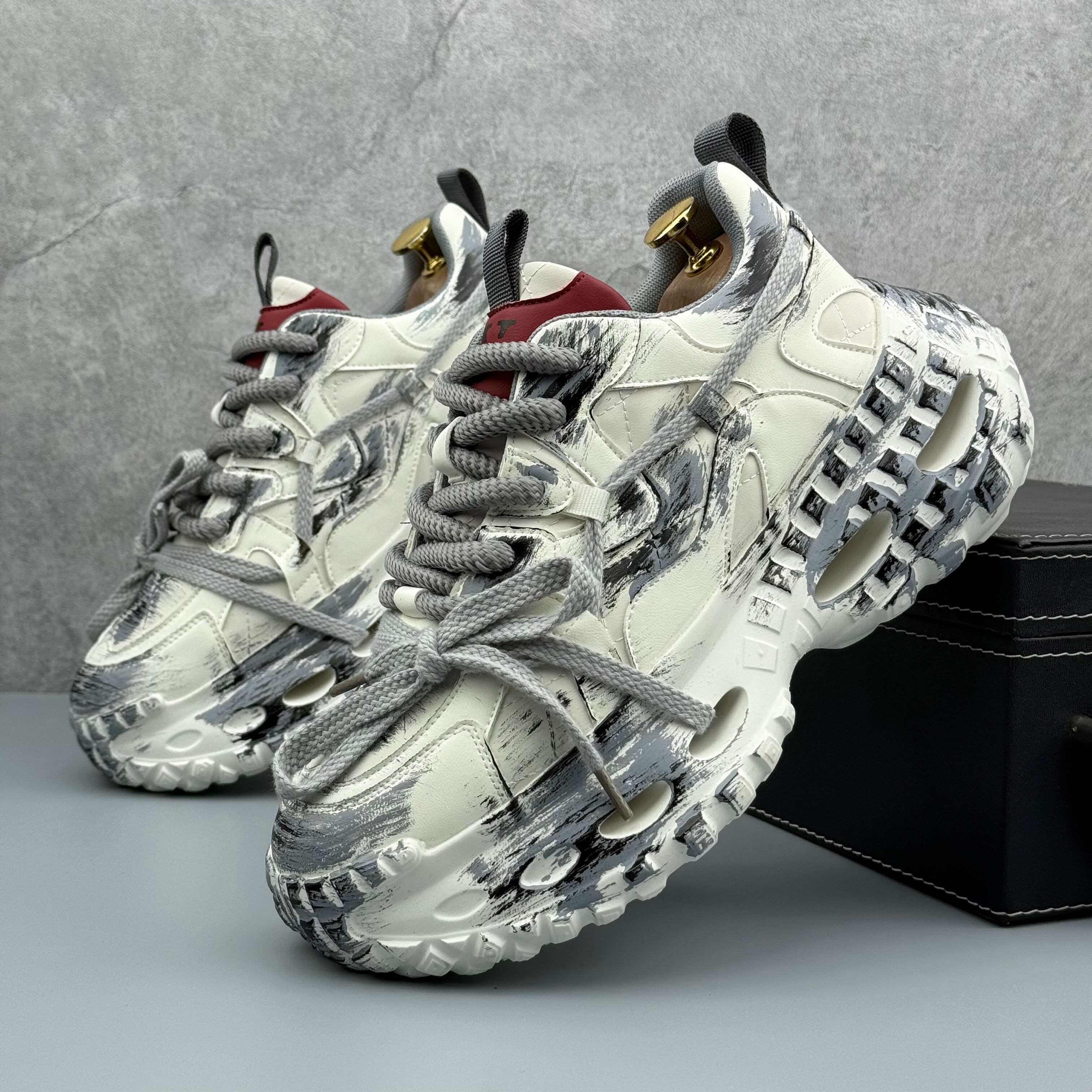 Hybriss DailyRise White Gray– Dad Shoes