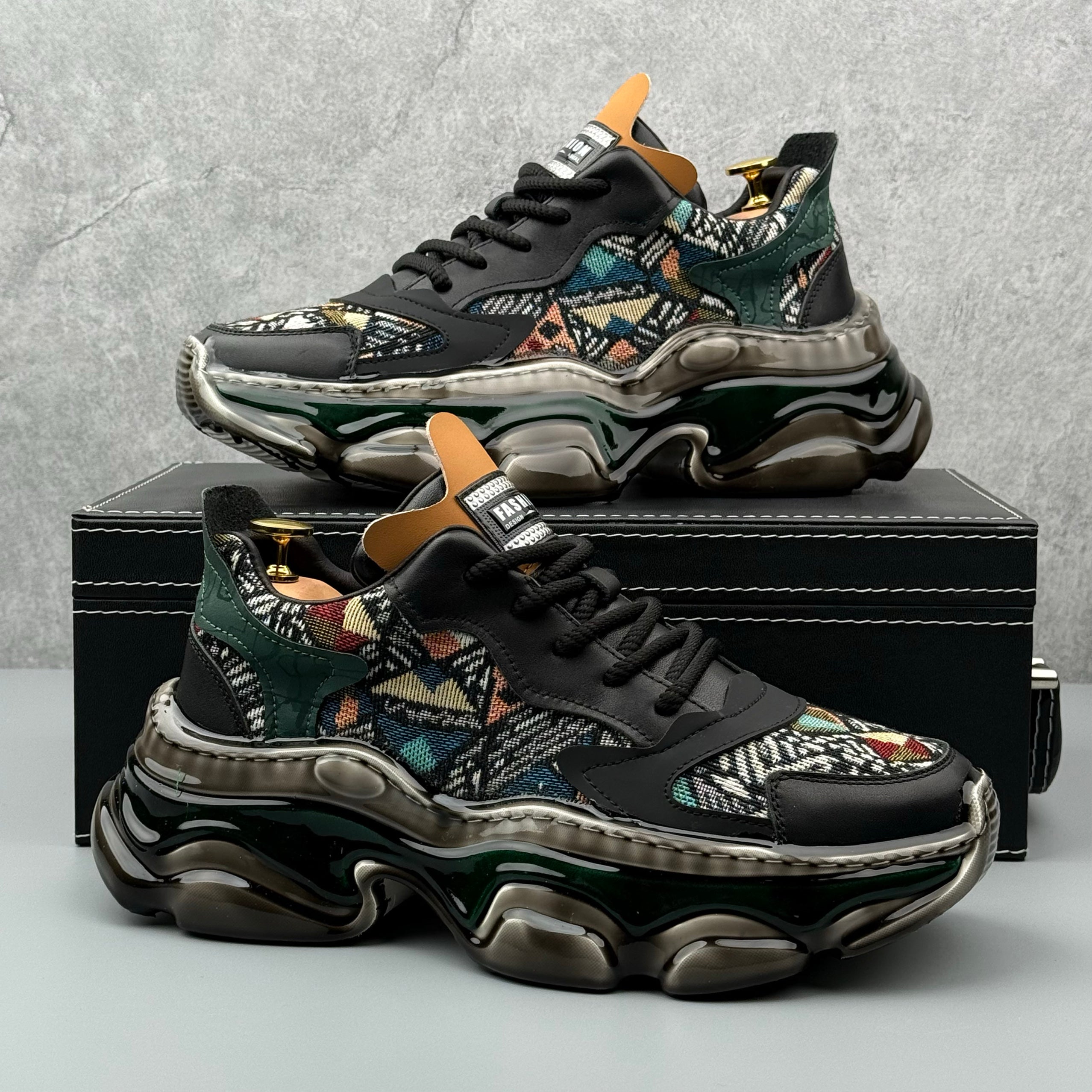 Hybriss SportStitch Black– Youthful Dad Shoes