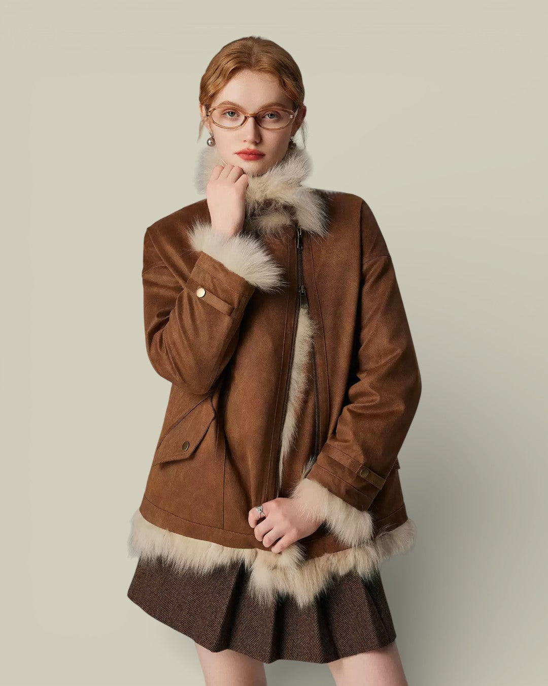 Hybriss "Aethel" Industrial-Luxe Fox Parka