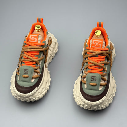 Hybriss Rope-Harness 3D Hollow Chunky Platform Sneaker