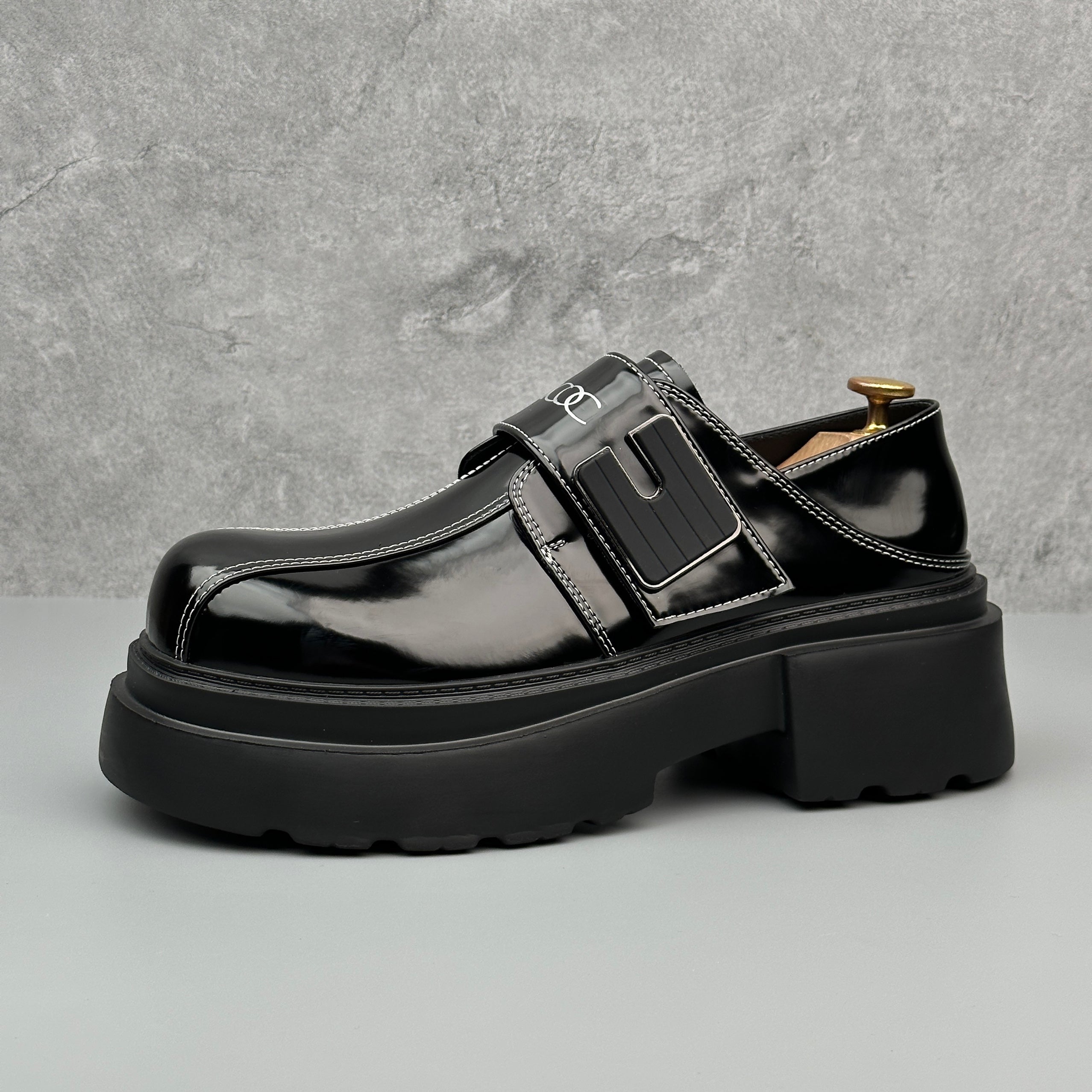 Hybriss Cabuncci Core Black (slip-on)– Casual Leather Shoes