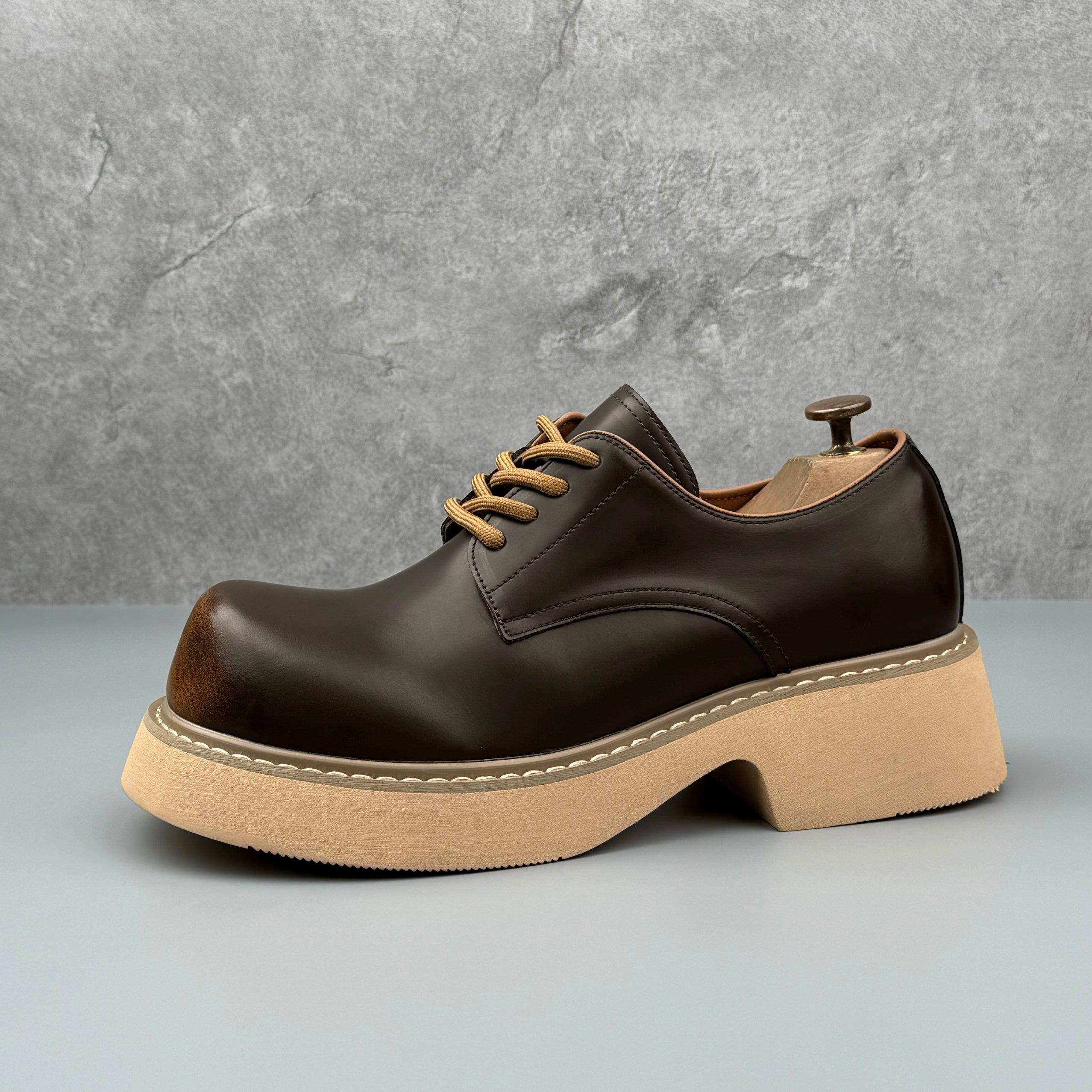 Hybriss LeisureCraft Brown– Goodyear Casual Leather Shoes