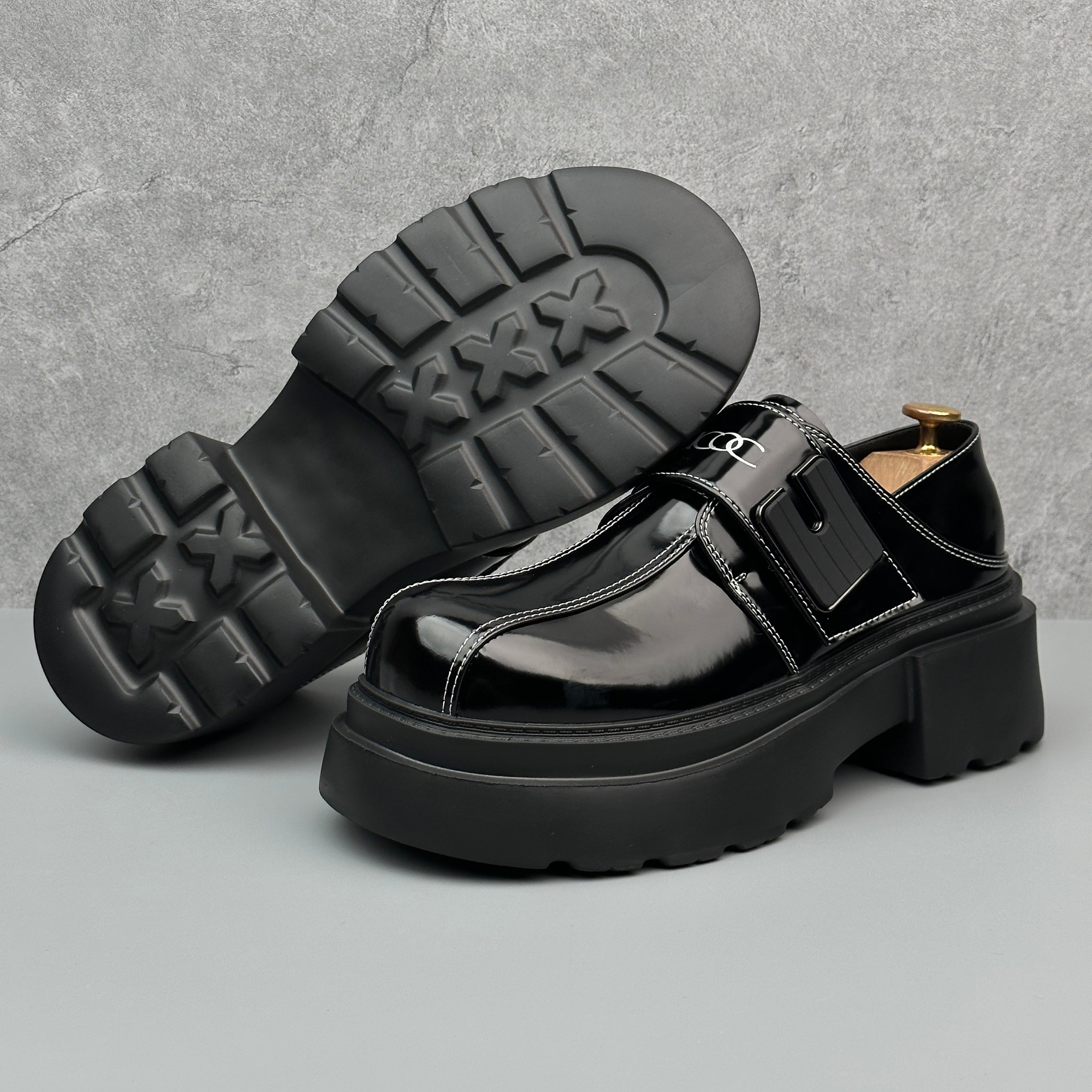 Hybriss Cabuncci Core Black (slip-on)– Casual Leather Shoes