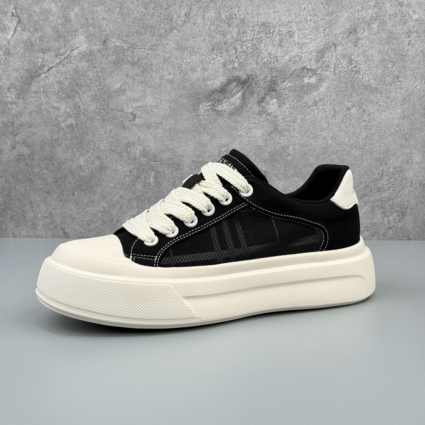Hybriss Deconstructed Chunky Canvas Low-Top Sneaker