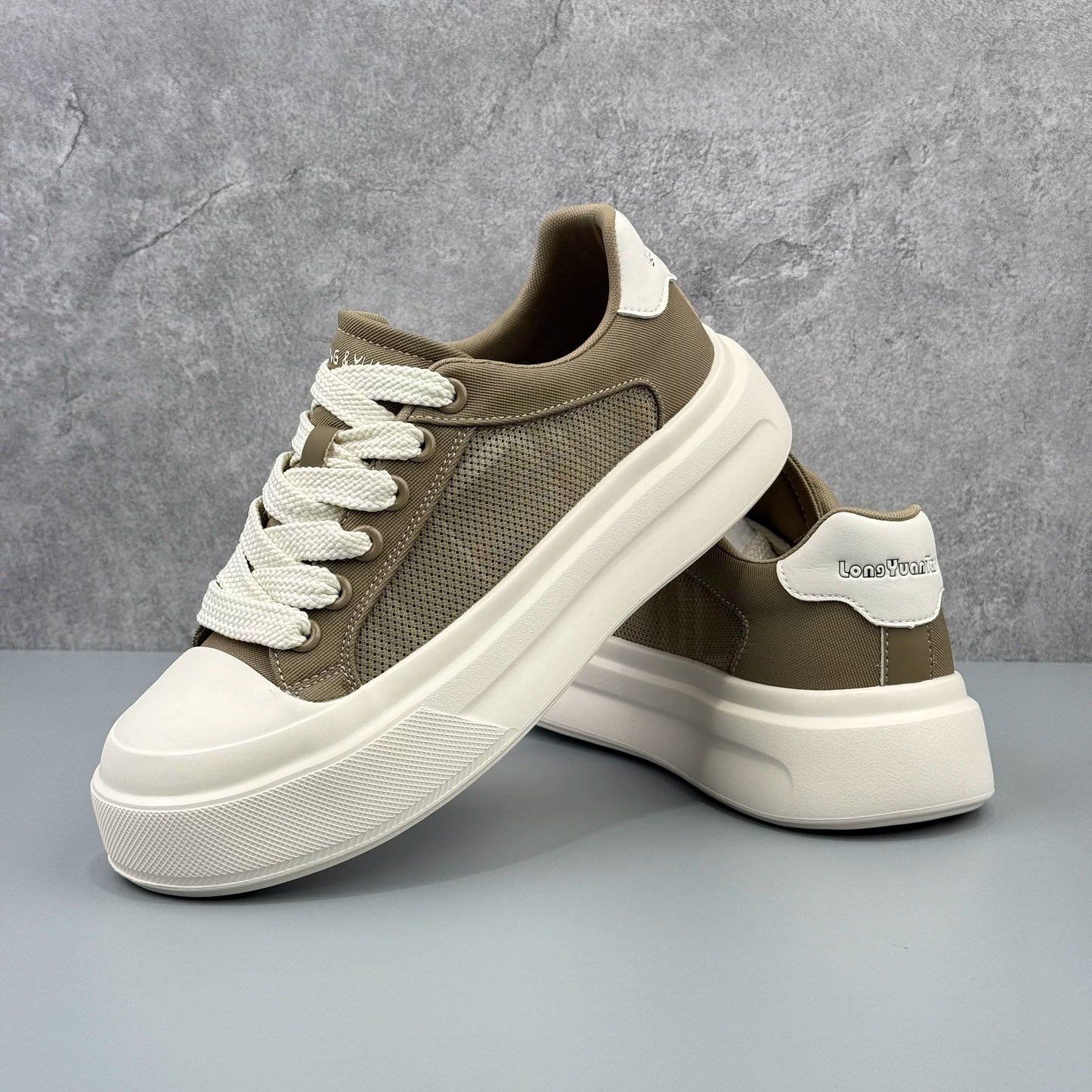 Hybriss Deconstructed Chunky Canvas Low-Top Sneaker