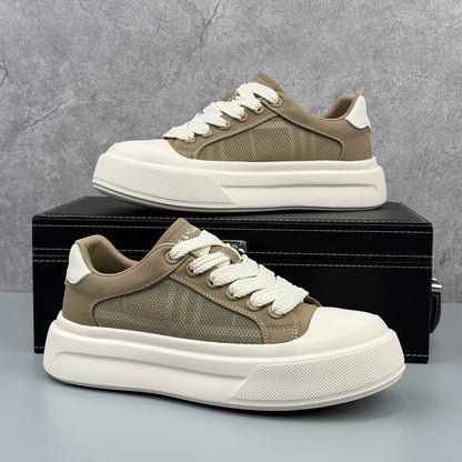 Hybriss Deconstructed Chunky Canvas Low-Top Sneaker
