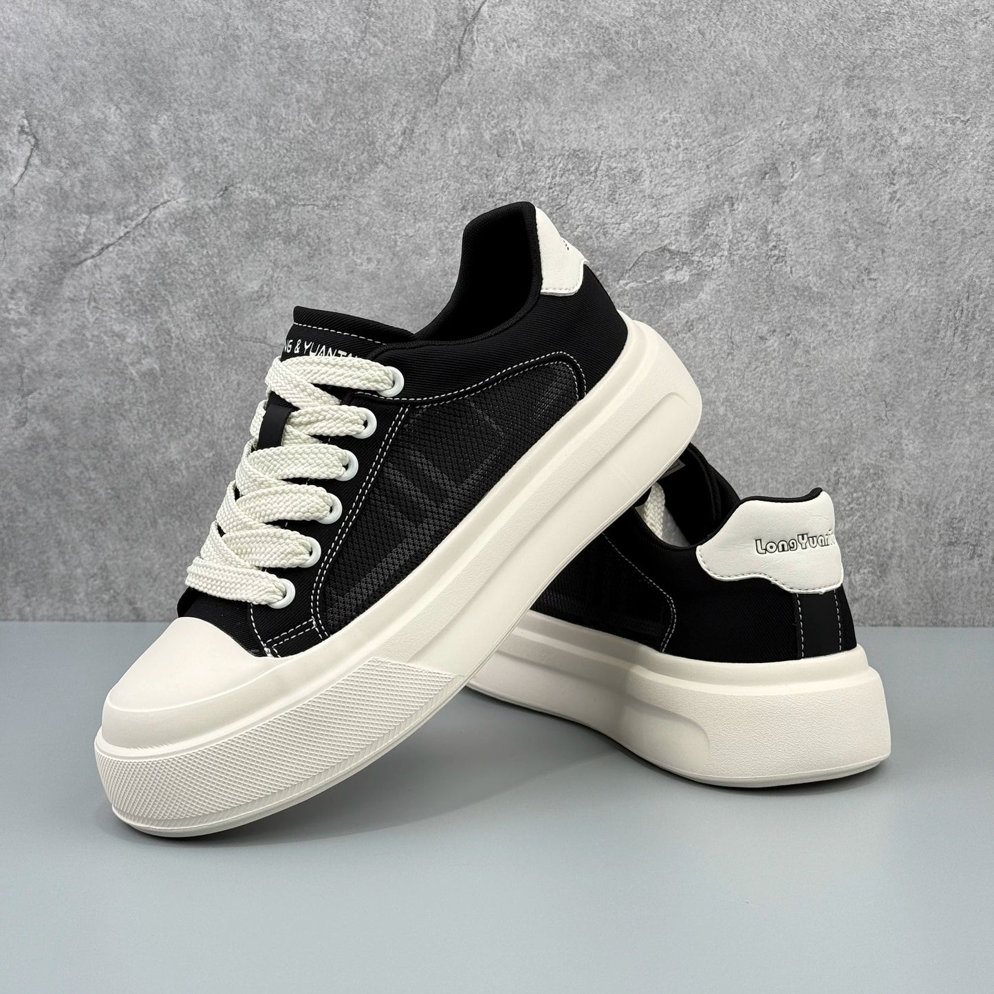 Hybriss Deconstructed Chunky Canvas Low-Top Sneaker