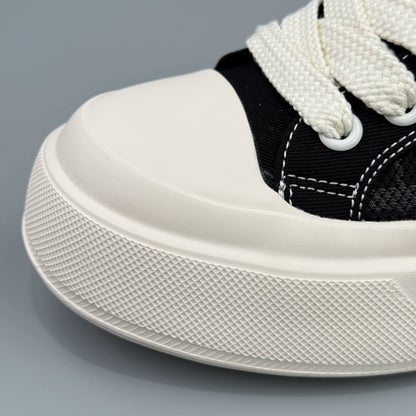 Hybriss Deconstructed Chunky Canvas Low-Top Sneaker