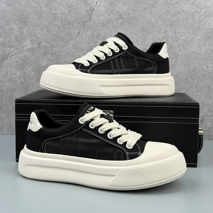 Hybriss Deconstructed Chunky Canvas Low-Top Sneaker