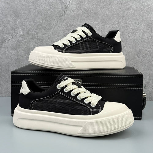 Hybriss Deconstructed Chunky Canvas Low-Top Sneaker