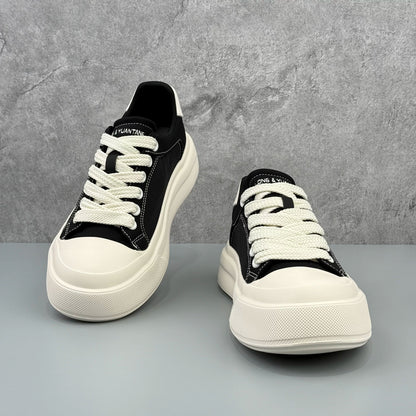 Hybriss Deconstructed Chunky Canvas Low-Top Sneaker